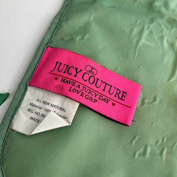 Auth VTG Y2K JUICY COUTURE Juicy Angel Velour Diaper Bag - Picture 10 of 13